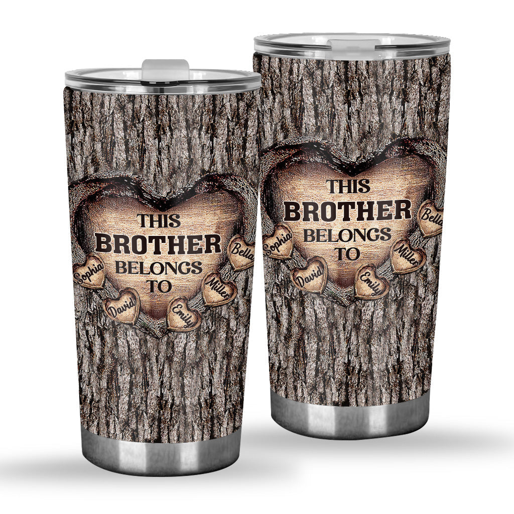 Dad's Heart - Gift for dad, grandma, grandpa, mom, uncle, aunt, brother, sister - Personalized Tumbler