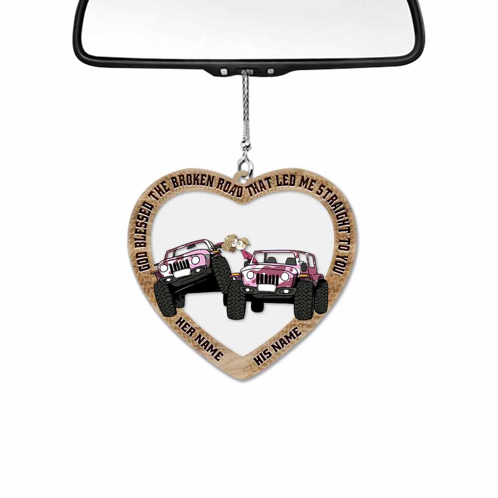 Couple Keeps Together - Personalized Couple Transparent Car Ornament