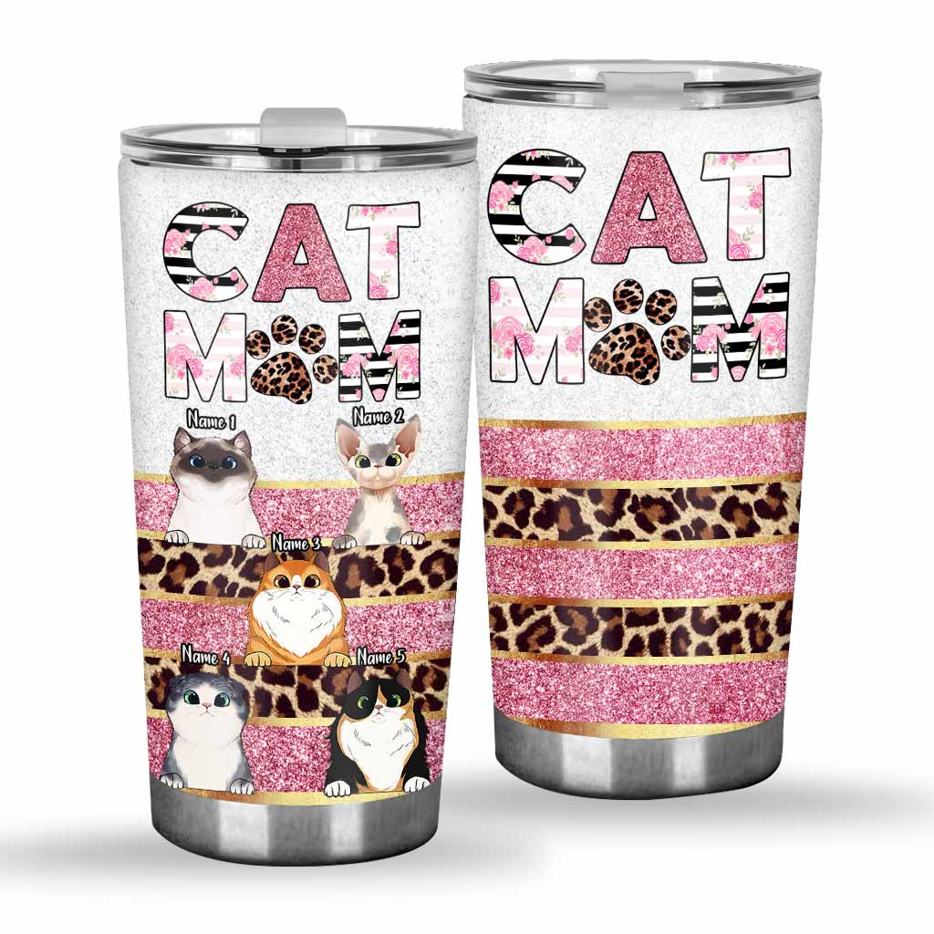 Cat Mom - Personalized Tumbler