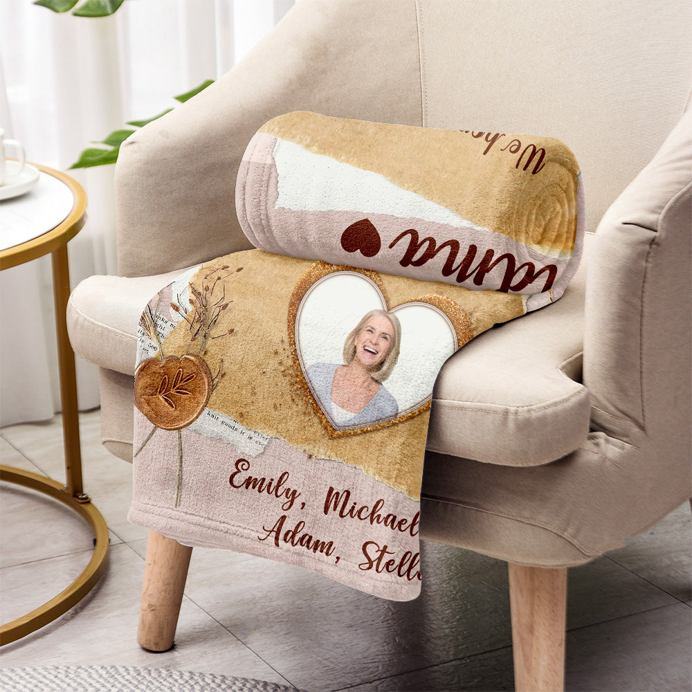 Grandma Mama - Personalized Mother's Day Grandma Blanket
