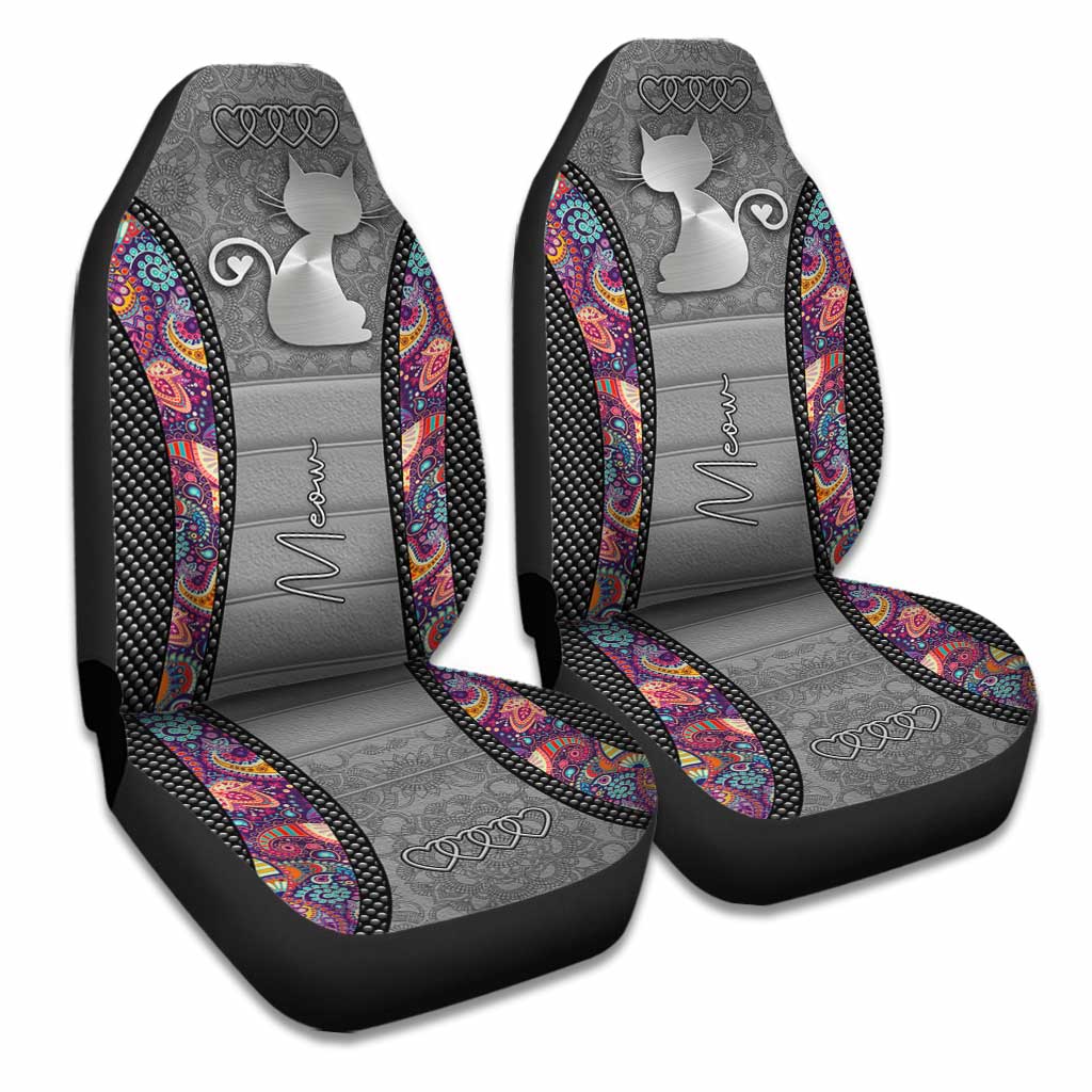 Cute Cat Meow Cat Seat Covers 0622