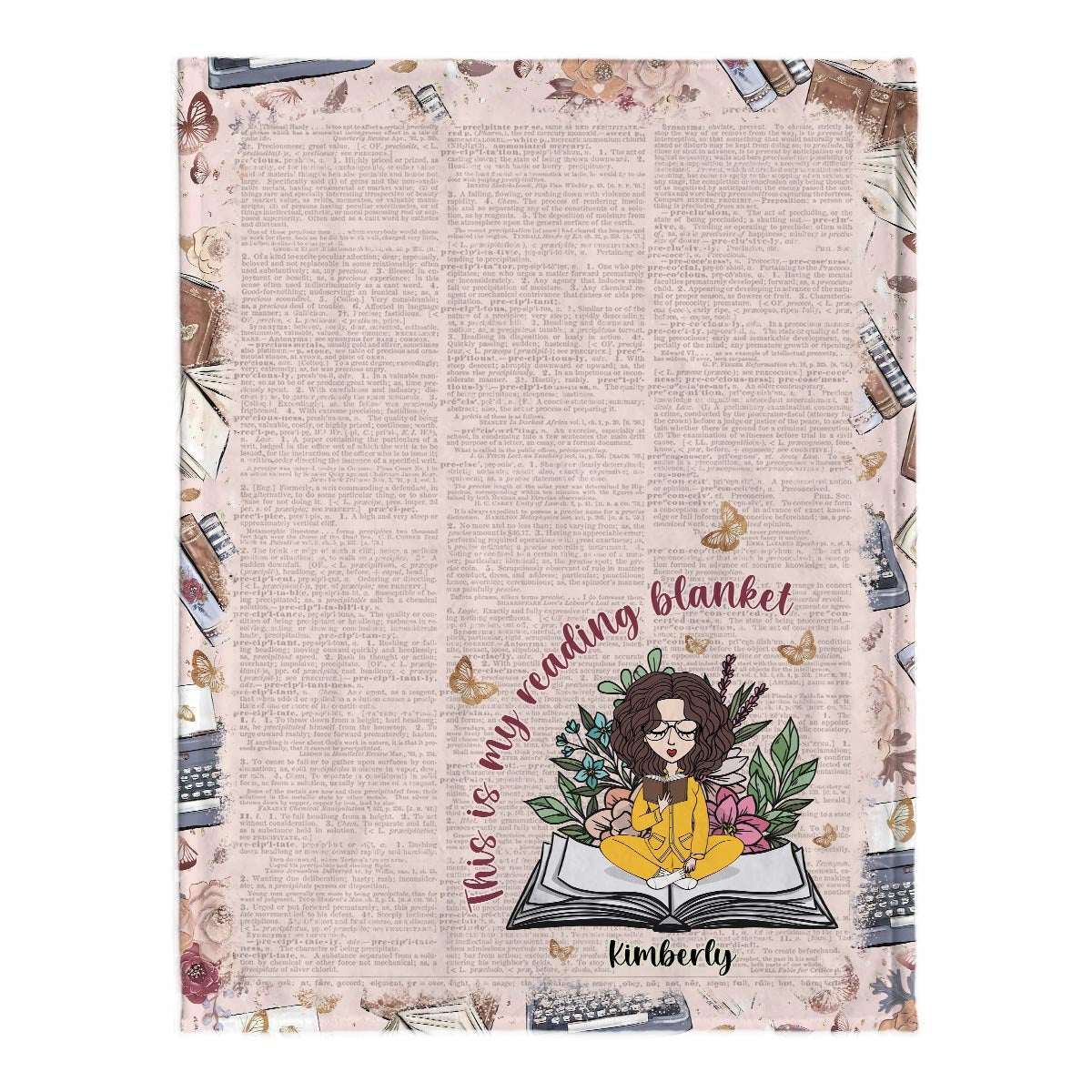 This Is My Reading Blanket - Personalized Book Blanket