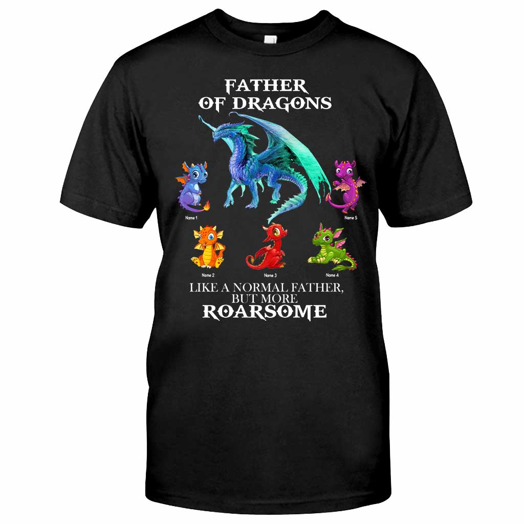 Father Of Dragons - Personalized Father's Day T-shirt and Hoodie