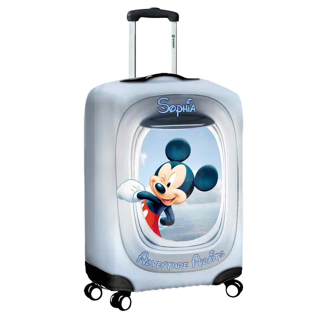 Adventure Await - Personalized Mouse Luggage Cover