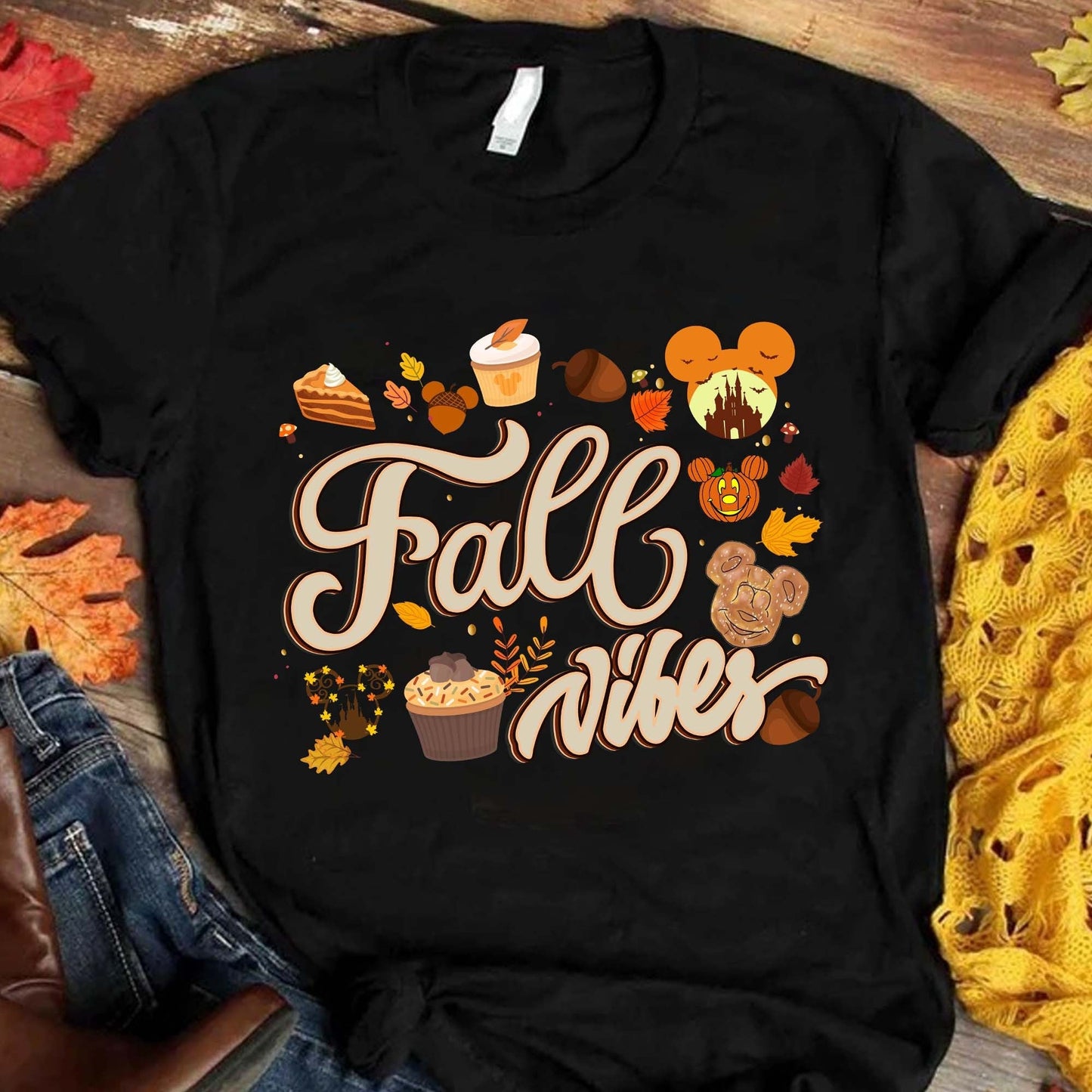 Fall Vibes Mouse T-shirt and Hoodie 0823