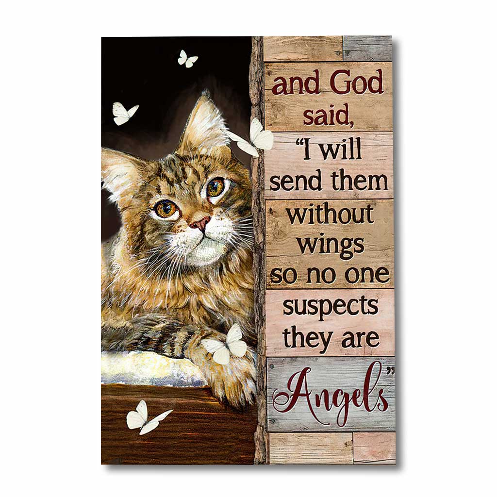 They’re Angels - Cat Canvas And Poster