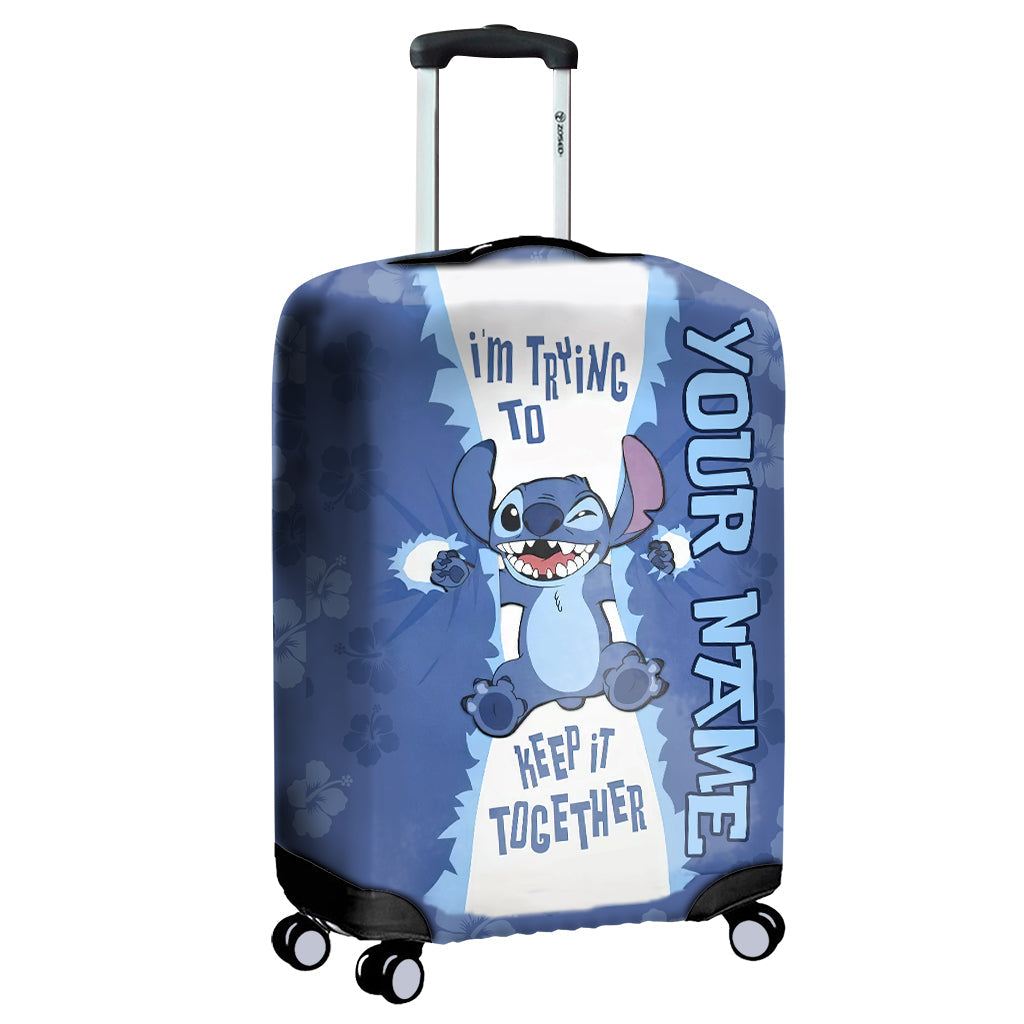 I'm Trying To Keep It - Personalized Ohana Luggage Cover
