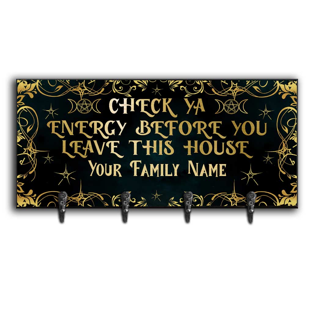 Check Ya Energy - Personalized Witch Key Rack