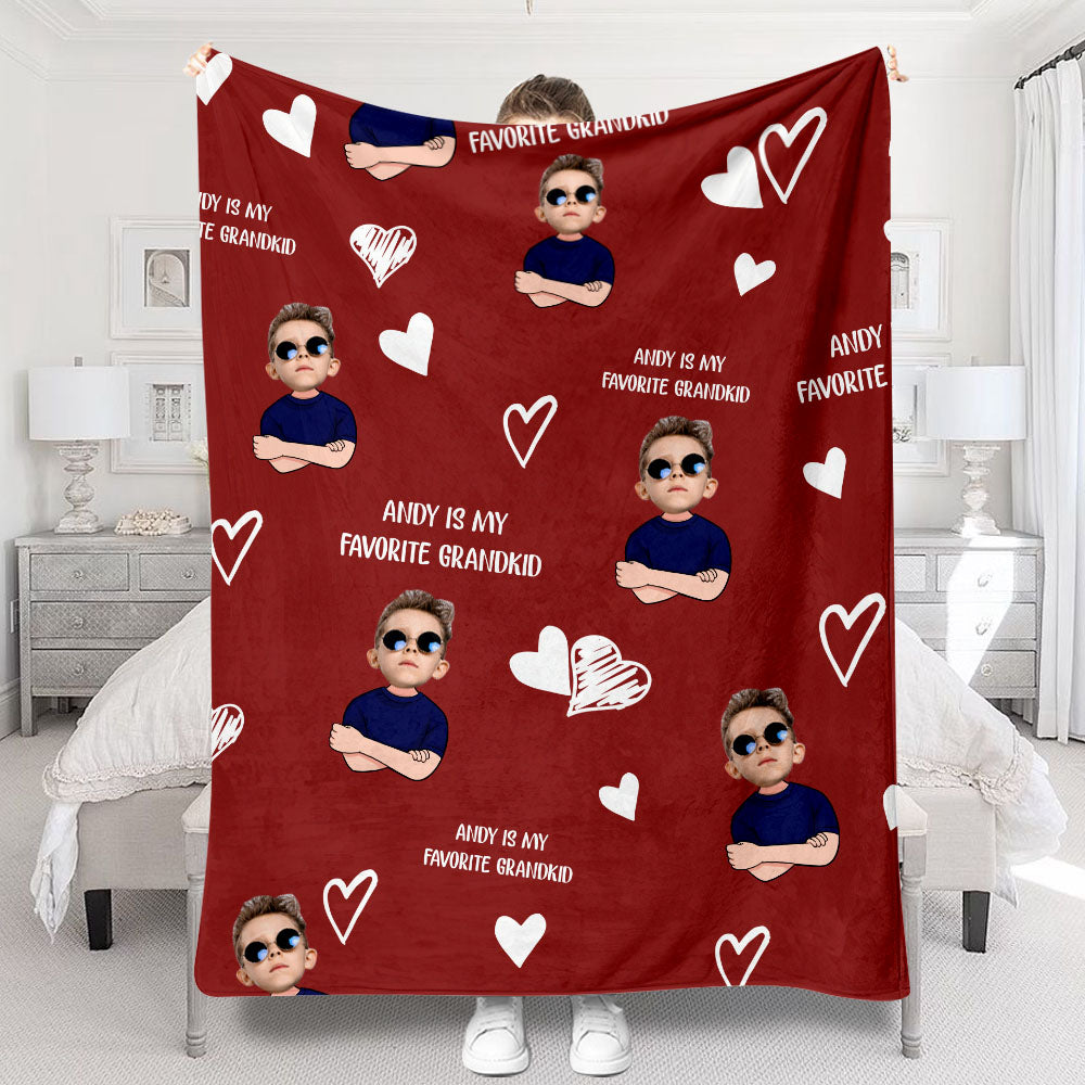 My Favorite GrandKid - Personalized Mother's Day Grandma Blanket
