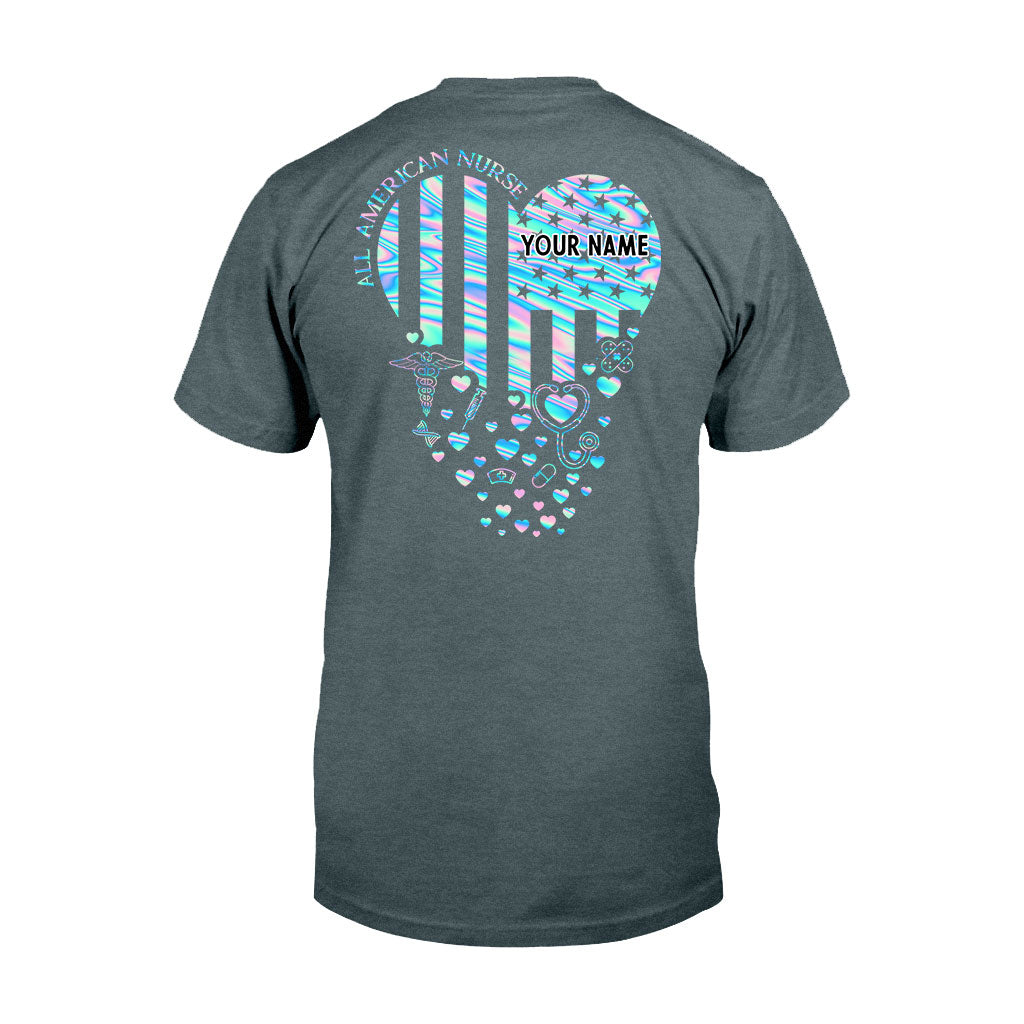 Proud Nurse - Personalized Independence Day T-shirt and Hoodie
