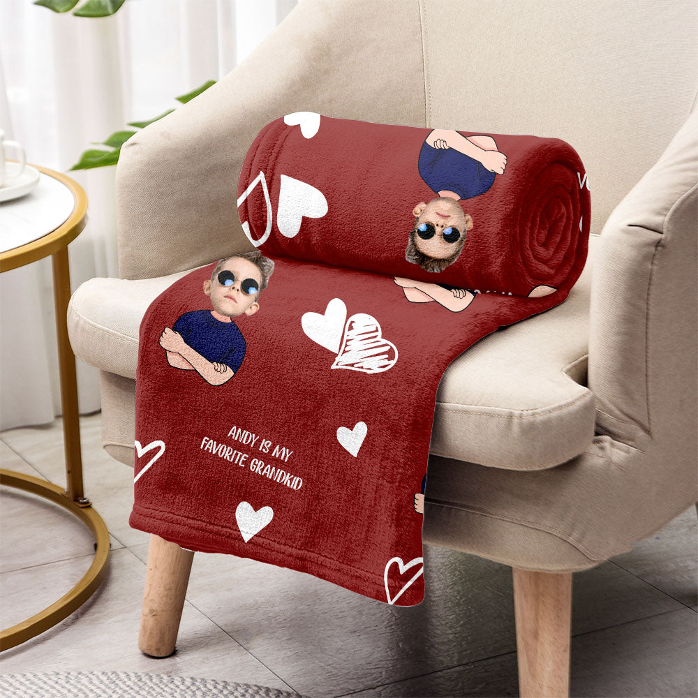 My Favorite GrandKid - Personalized Mother's Day Grandma Blanket