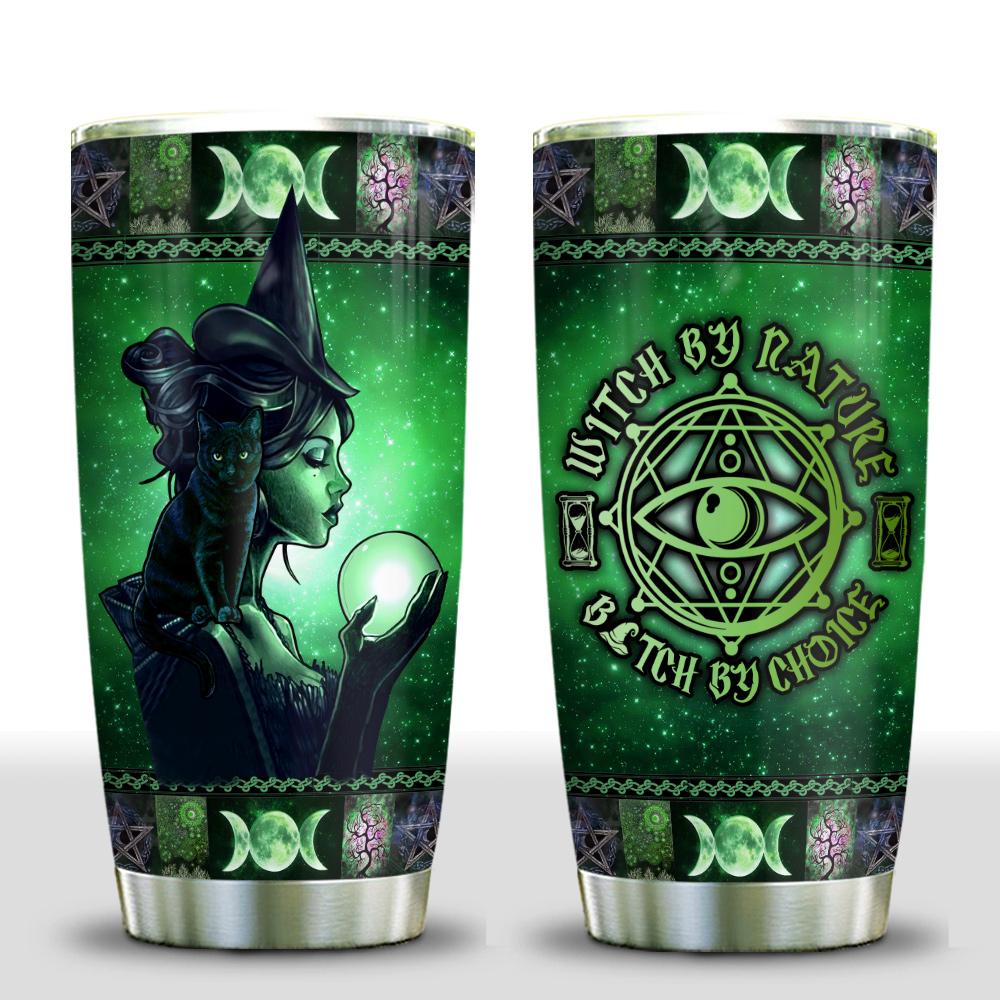 Green Witch Crystal Ball - Witch Tumbler 0822