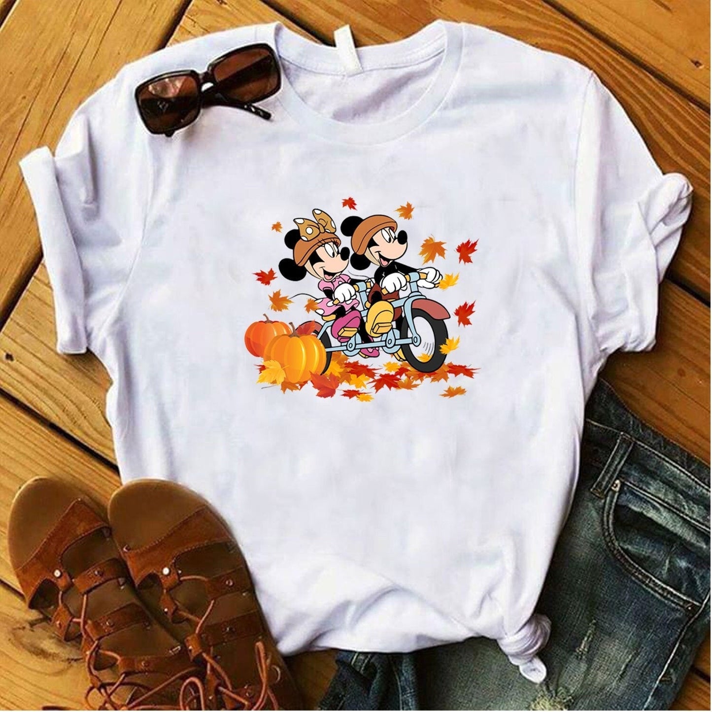 Autumn Leaves Mouse T-shirt and Hoodie 0823