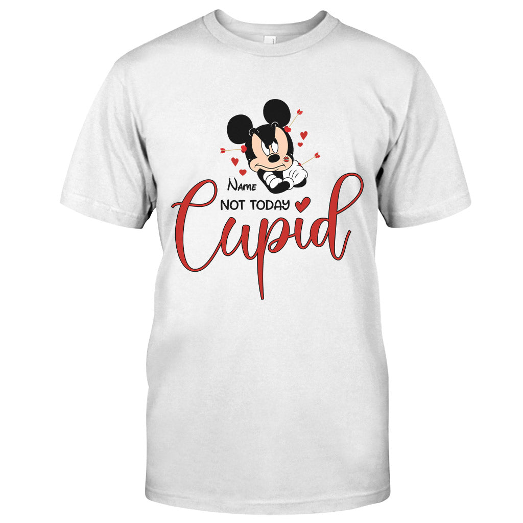 Not Today Cupid - Personalized Valentine Mouse T-shirt and Hoodie