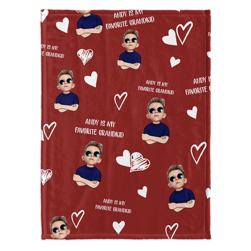 My Favorite GrandKid - Personalized Mother's Day Grandma Blanket