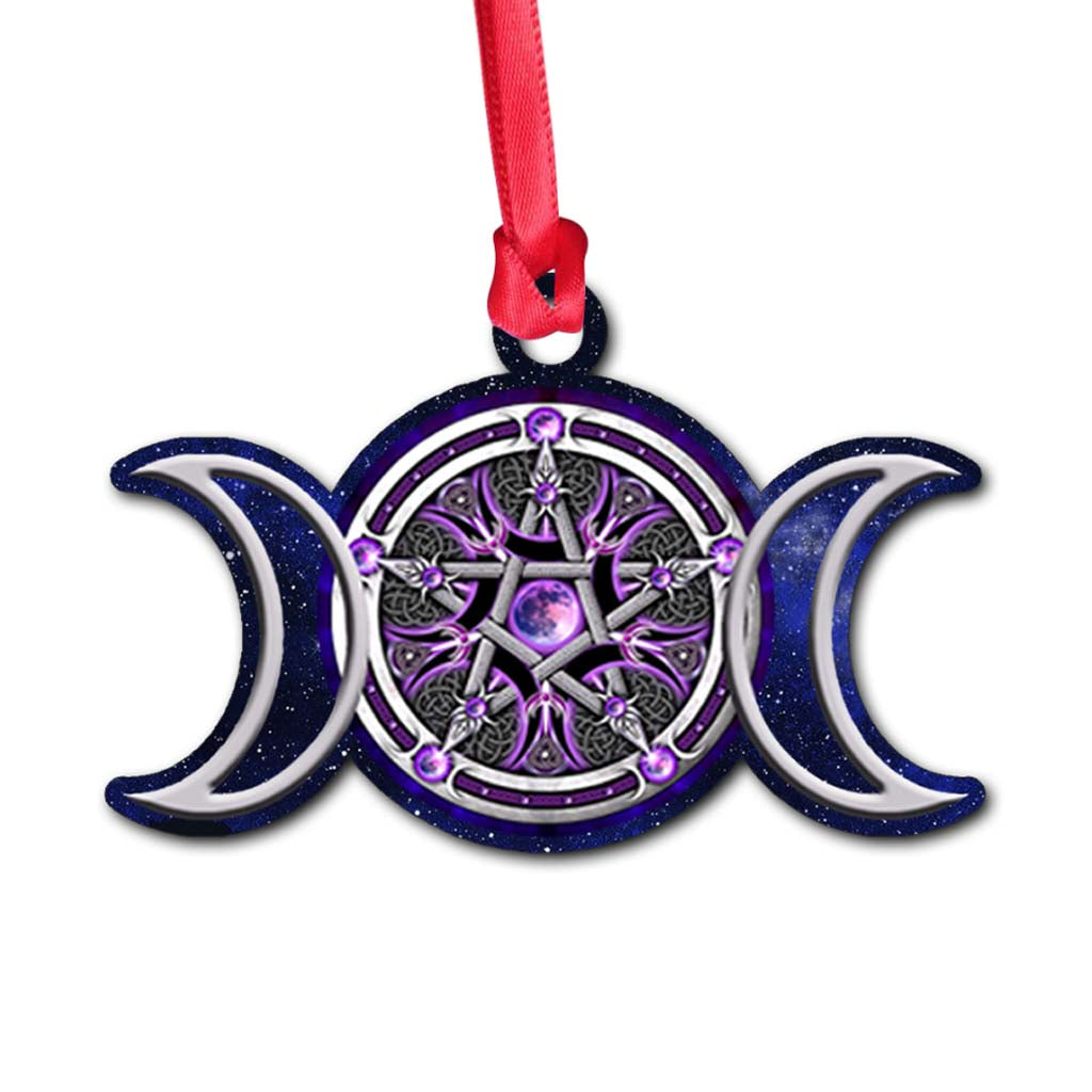 Triple Moon - Witch Ornament With 3D Pattern Print (Printed On Both Sides)