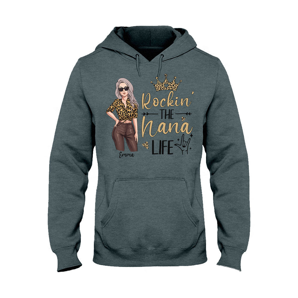 Rocking The Grandma Life - Personalized Mother's Day Grandma T-shirt and Hoodie