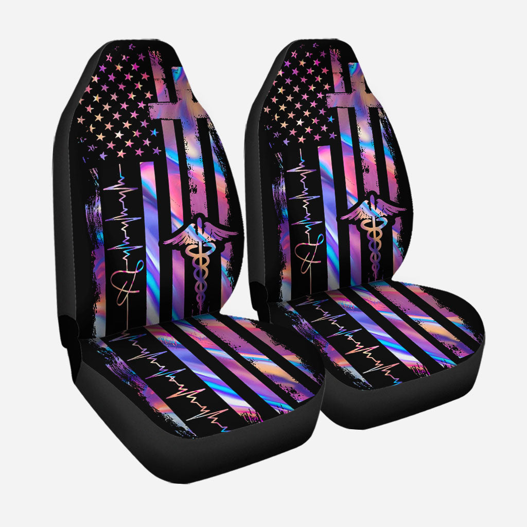 Hologram Nurse Independence Day Nurse Seat Covers 0622