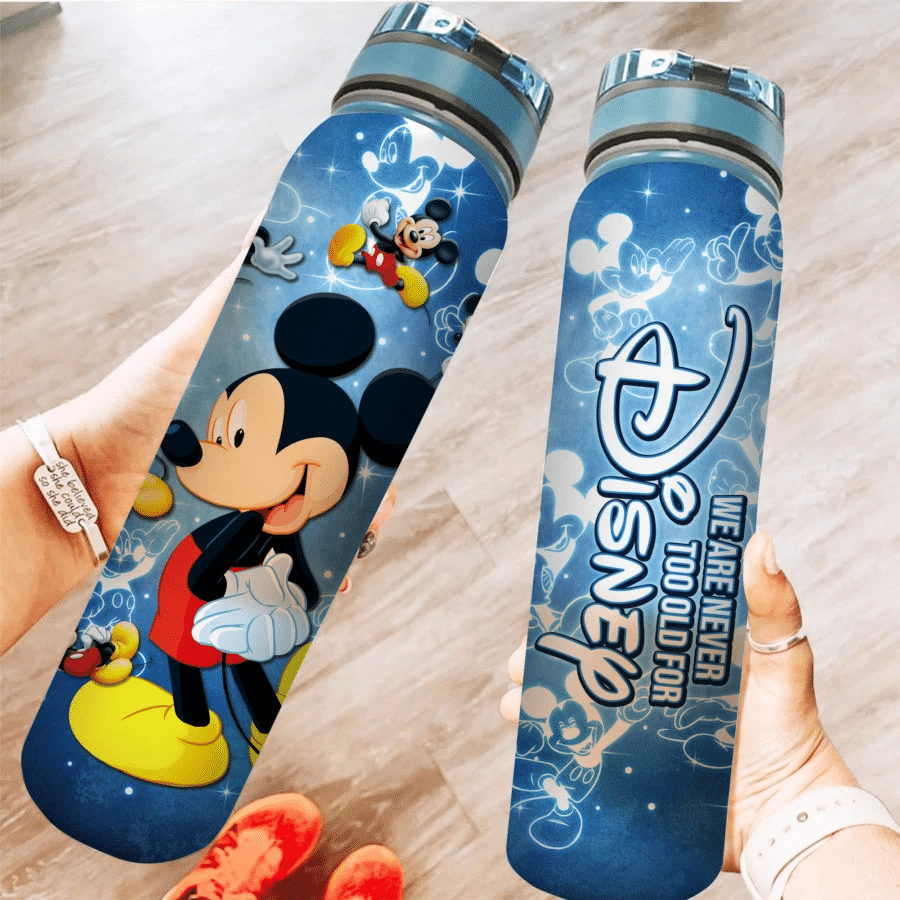 We Are Never Too Old Mouse Water Tracker Bottle 0823