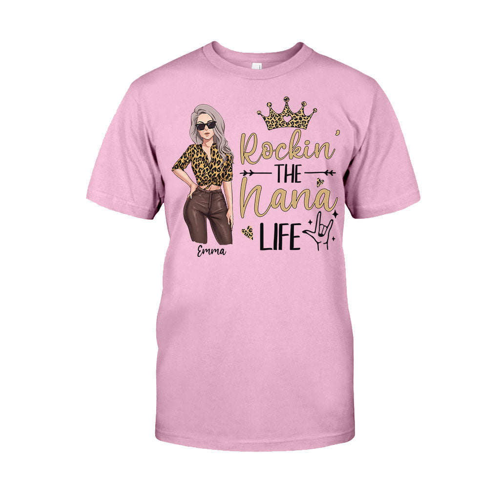 Rocking The Grandma Life - Personalized Mother's Day Grandma T-shirt and Hoodie