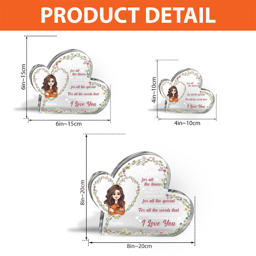 Reasons Why I love Being A Nana - Personalized Mother's day Grandma Custom Shaped Acrylic Plaque