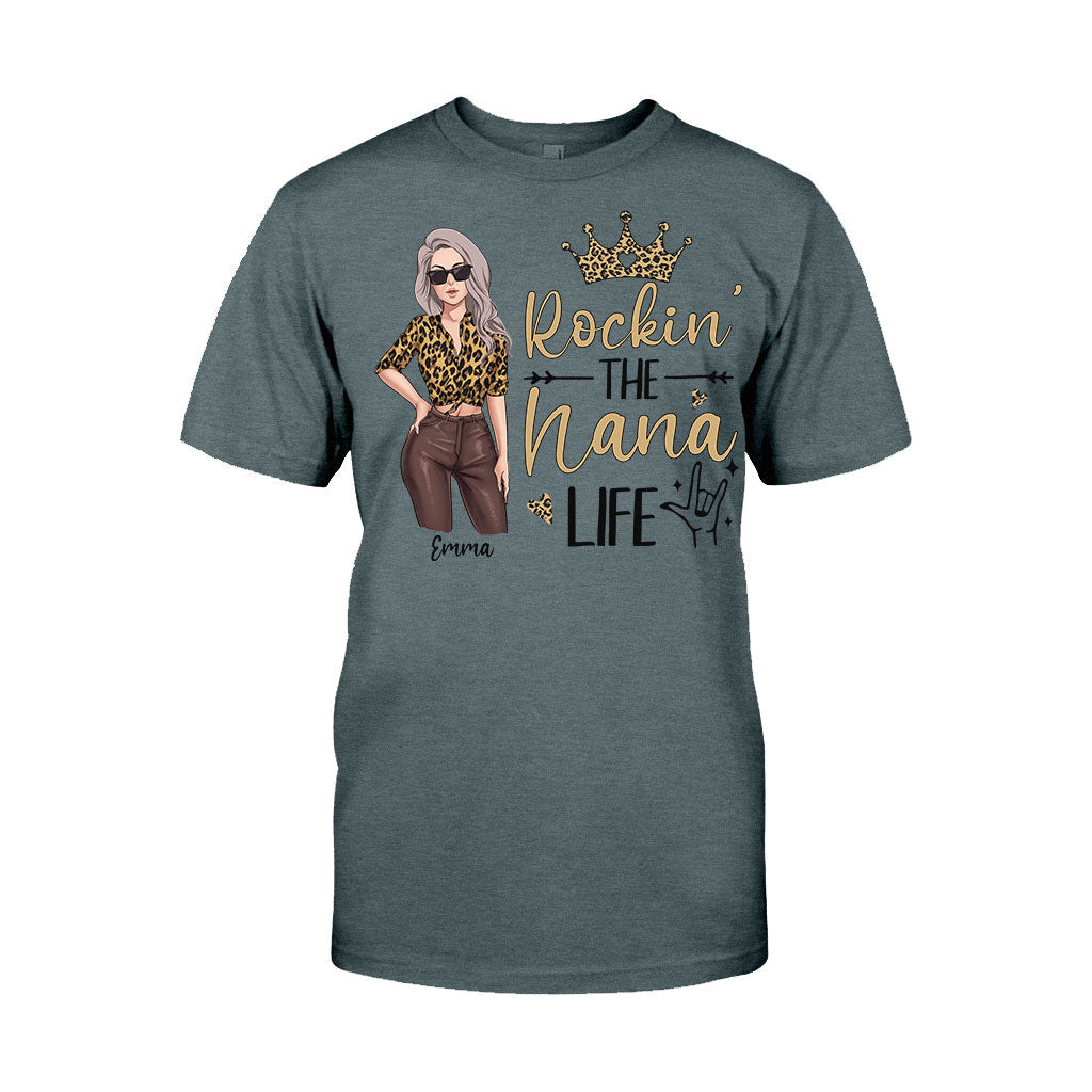 Rocking The Grandma Life - Personalized Mother's Day Grandma T-shirt and Hoodie