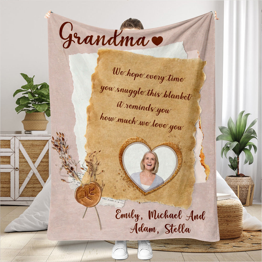 Grandma Mama - Personalized Mother's Day Grandma Blanket
