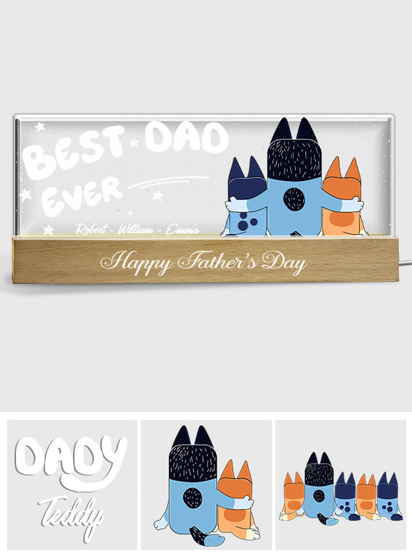 Best Dad Ever - Personalized Custom LED Night Light