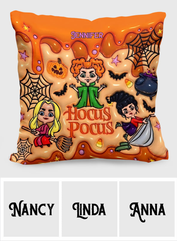 Sisters - Personalized Three Witches Throw Pillow