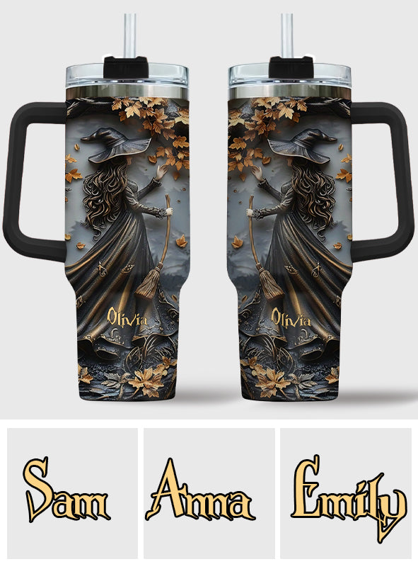 Beautiful Witch - Personalized Witch Tumbler With Handle
