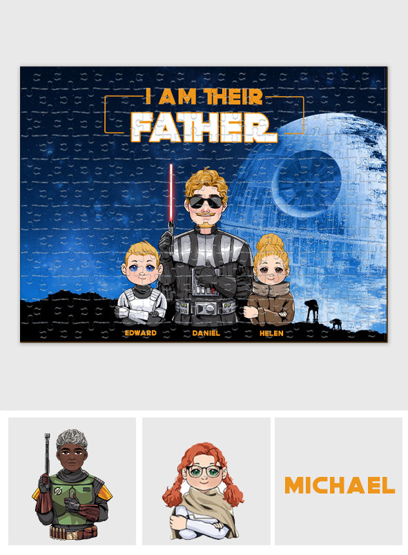 I Am Their Father - Personalized The Force Jigsaw Puzzle