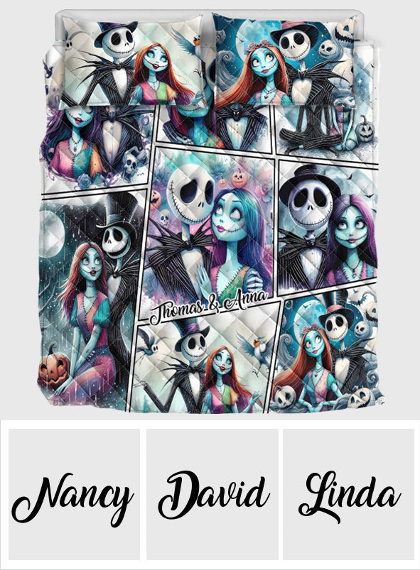 We're Simply Meant To Be - Personalized Nightmare Quilt Set