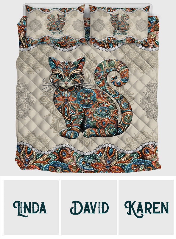 Beautiful Cat - Personalized Cat Quilt Set