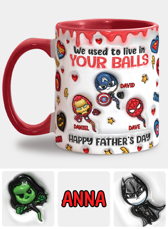 Happy Father's Day - Personalized Marvelous Universe Accent Mug