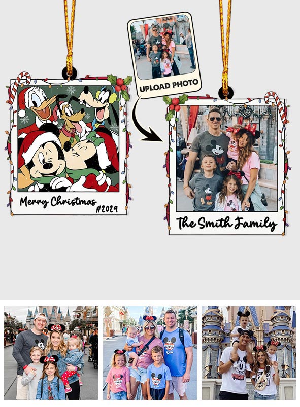 Merry Christmas Disneyland - Personalized Mouse Ornament