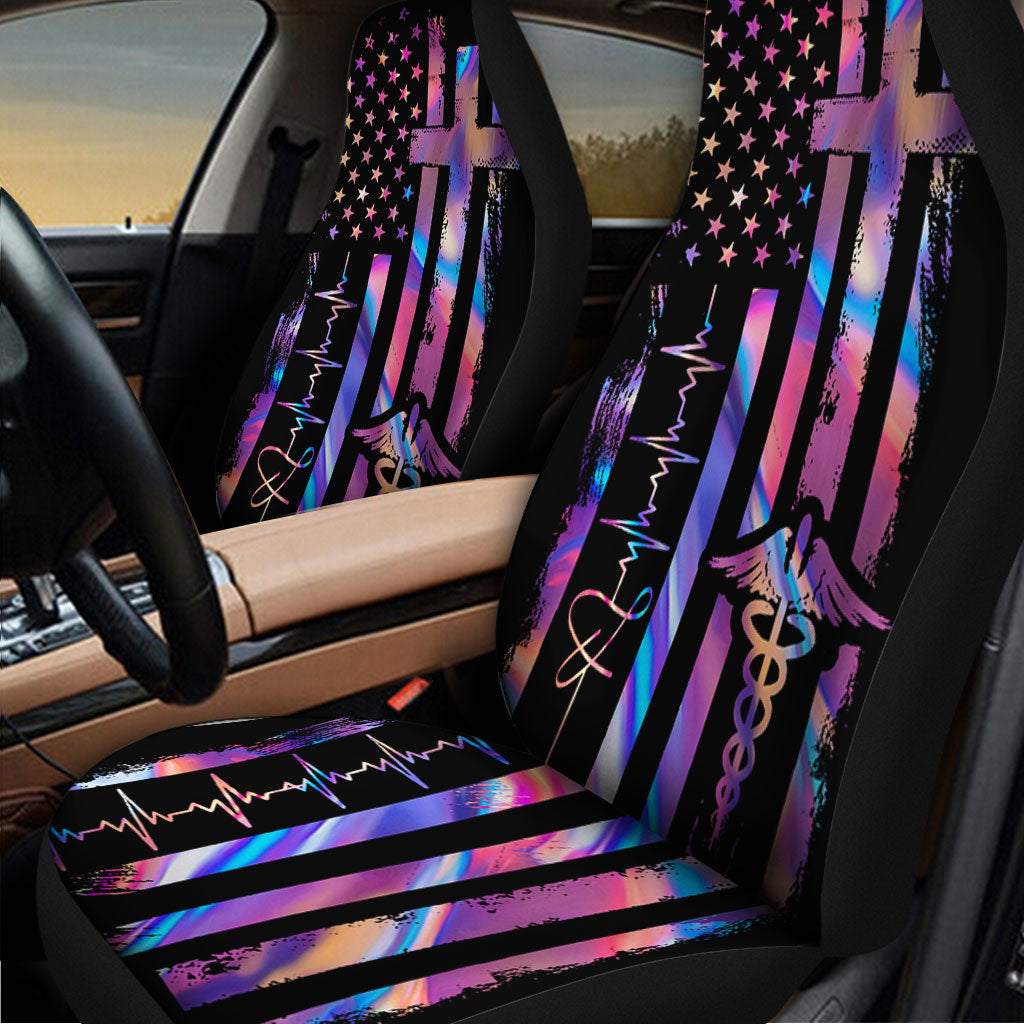 Hologram Nurse Independence Day Nurse Seat Covers 0622