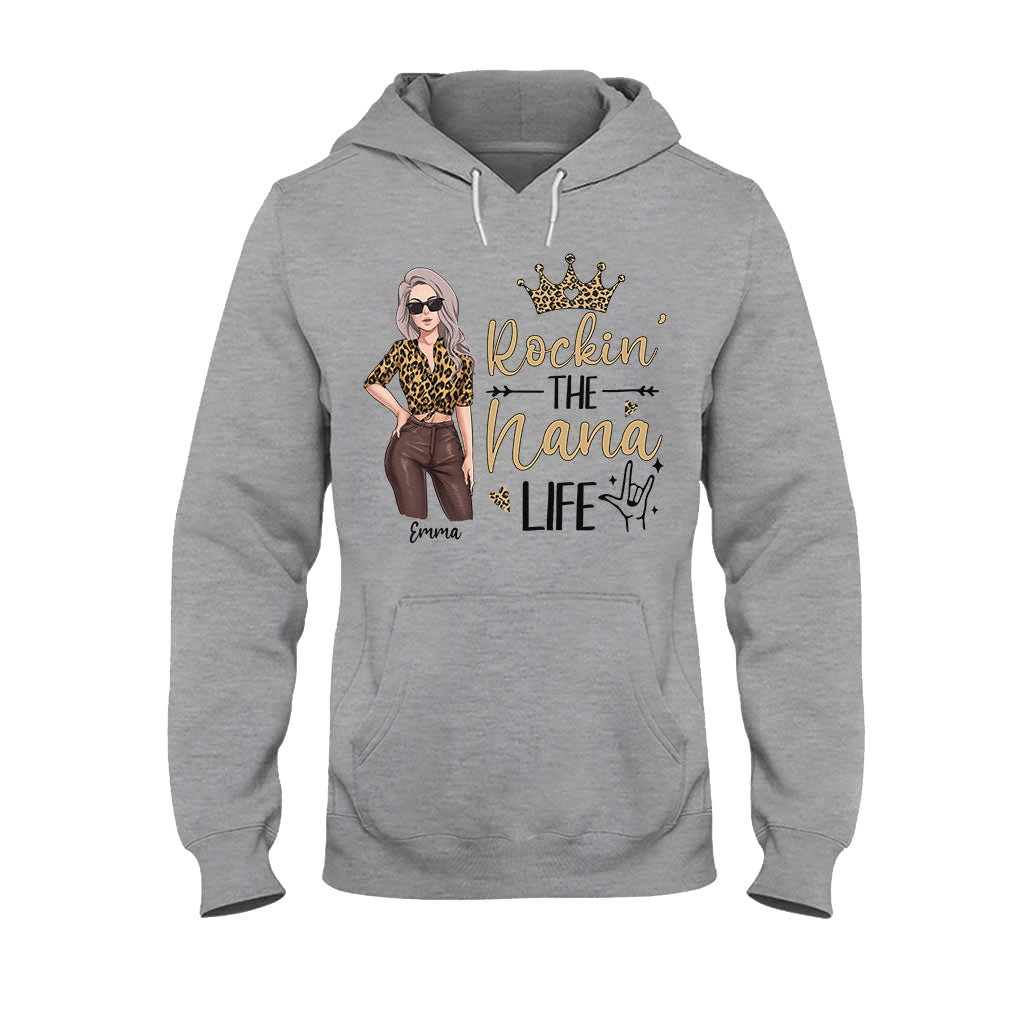 Rocking The Grandma Life - Personalized Mother's Day Grandma T-shirt and Hoodie
