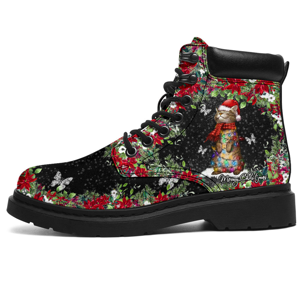 Meowy Christmas Cat All Season Boots 0622