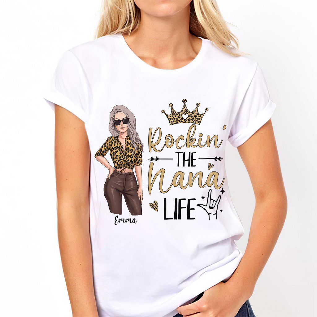 Rocking The Grandma Life - Personalized Mother's Day Grandma T-shirt and Hoodie