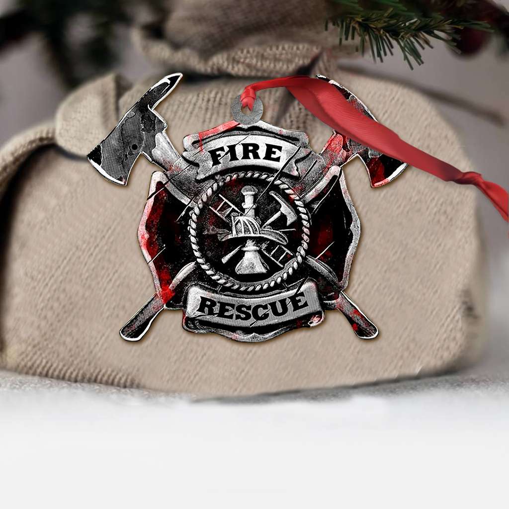 Firefighter Fire Rescue - Firefighter Ornament (Printed On Both Sides) 1022