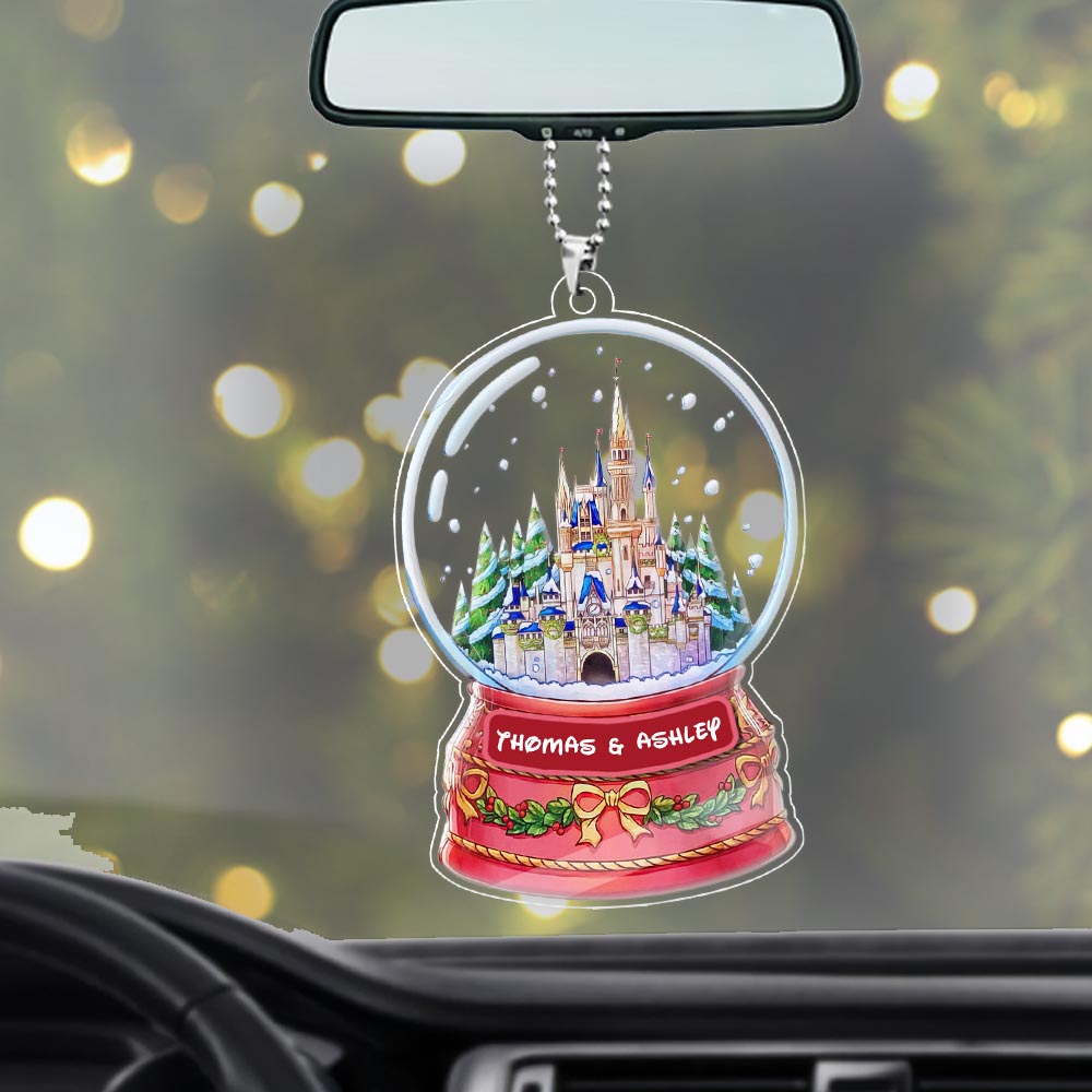 Castle Snow - Personalized Mouse Transparent Car ornament