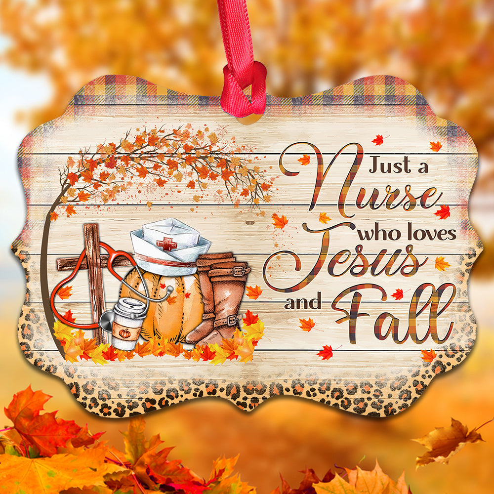Nurse Just A Girl Who Love Jeus - Nurse Ornament (Printed On Both Sides) 1122