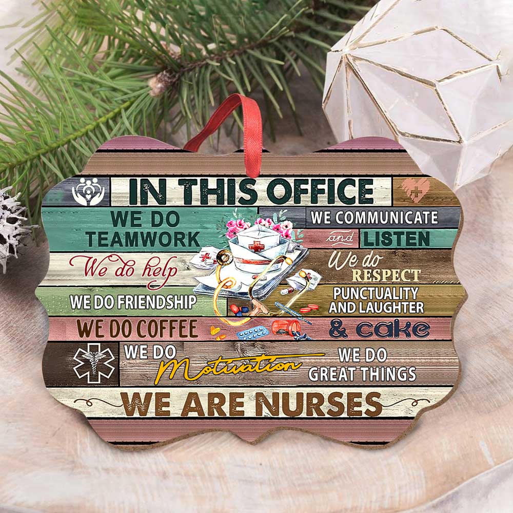 Nurse Rules In This House - Nurse Ornament (Printed On Both Sides) 1122