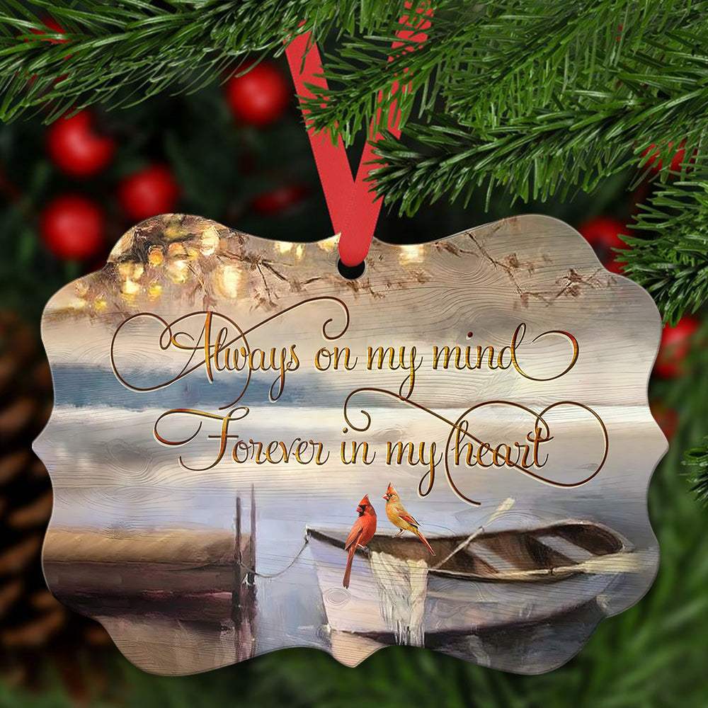 Cardinal Forever In My Heart - Memorial Ornament (Printed On Both Sides) 1022