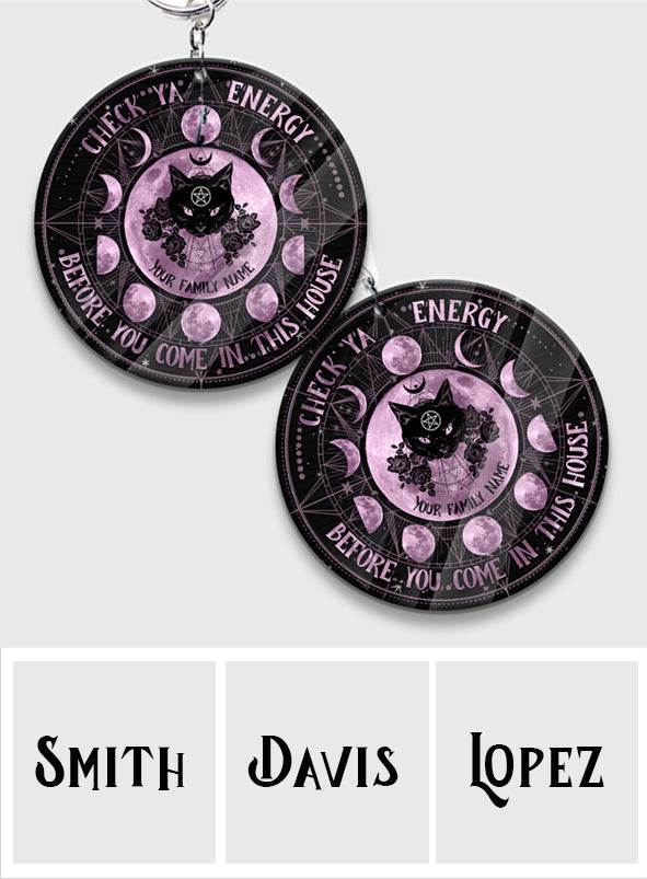 Check Ya Energy - Personalized Witch Keychain