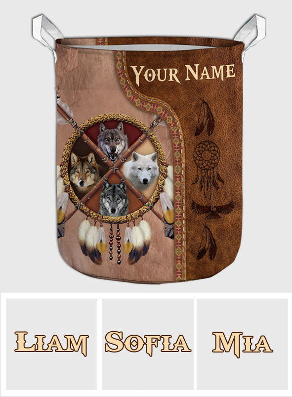 Native Blood - Personalized American Indian Storage Basket