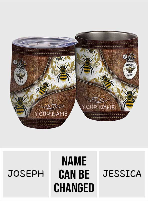 Love Bees - Personalized Bee Wine Tumbler