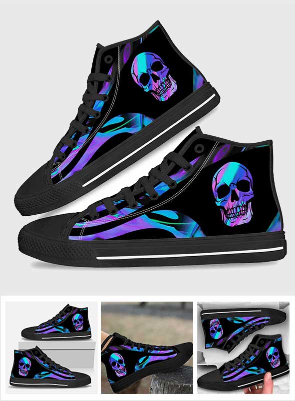 Love Skull - Skull High Top Shoes