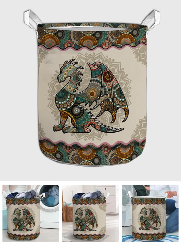 Mandala Dragon Pattern - Dragon Storage Basket