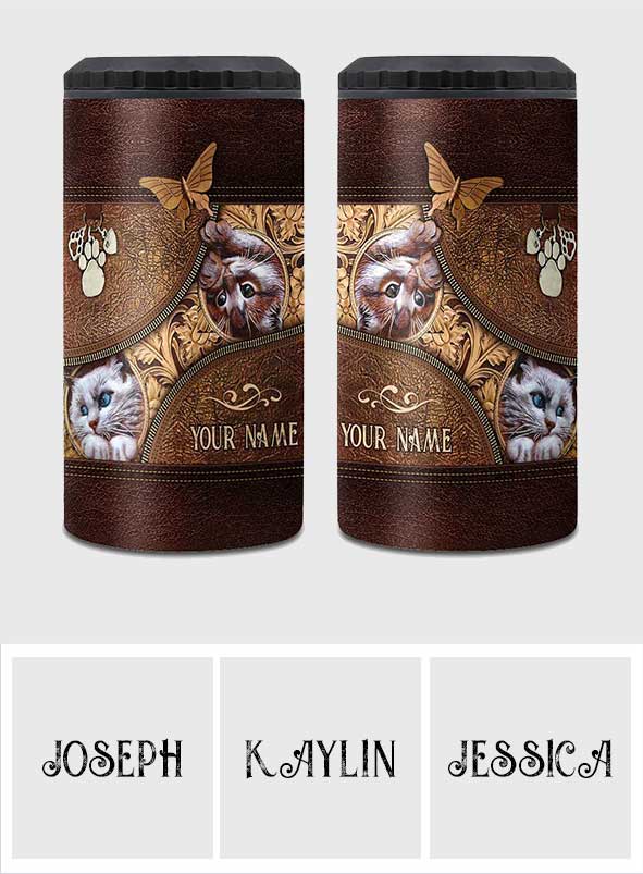 Love Cats - Personalized Cat Can Cooler